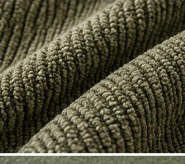 Illustrative green chenille texture