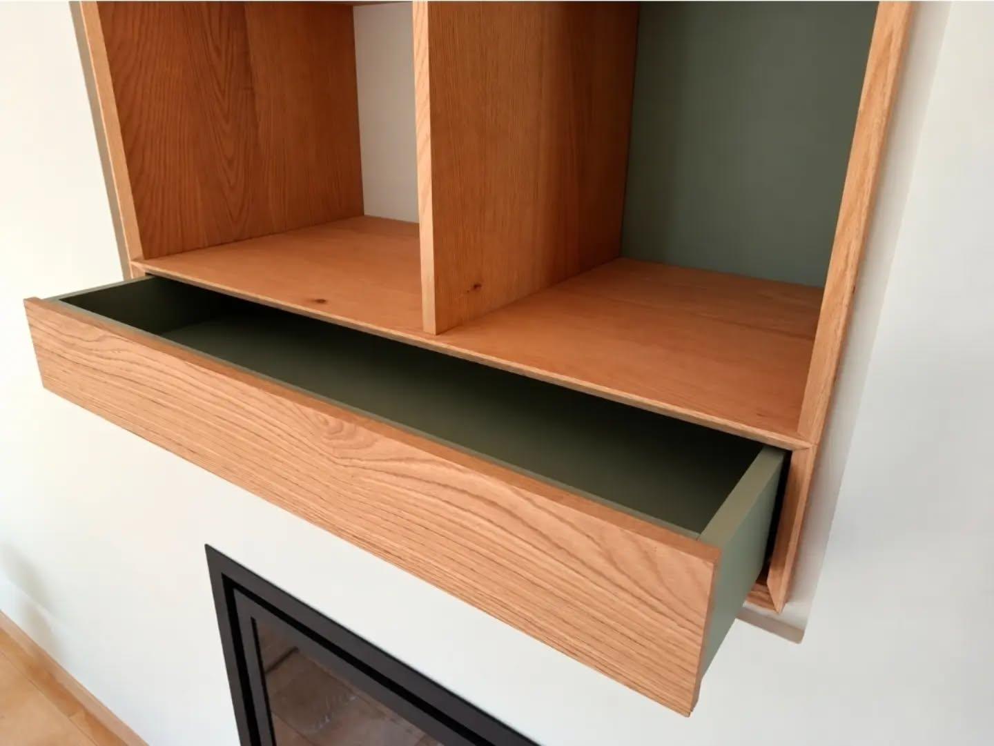 Detail of the wall-unit drawer
