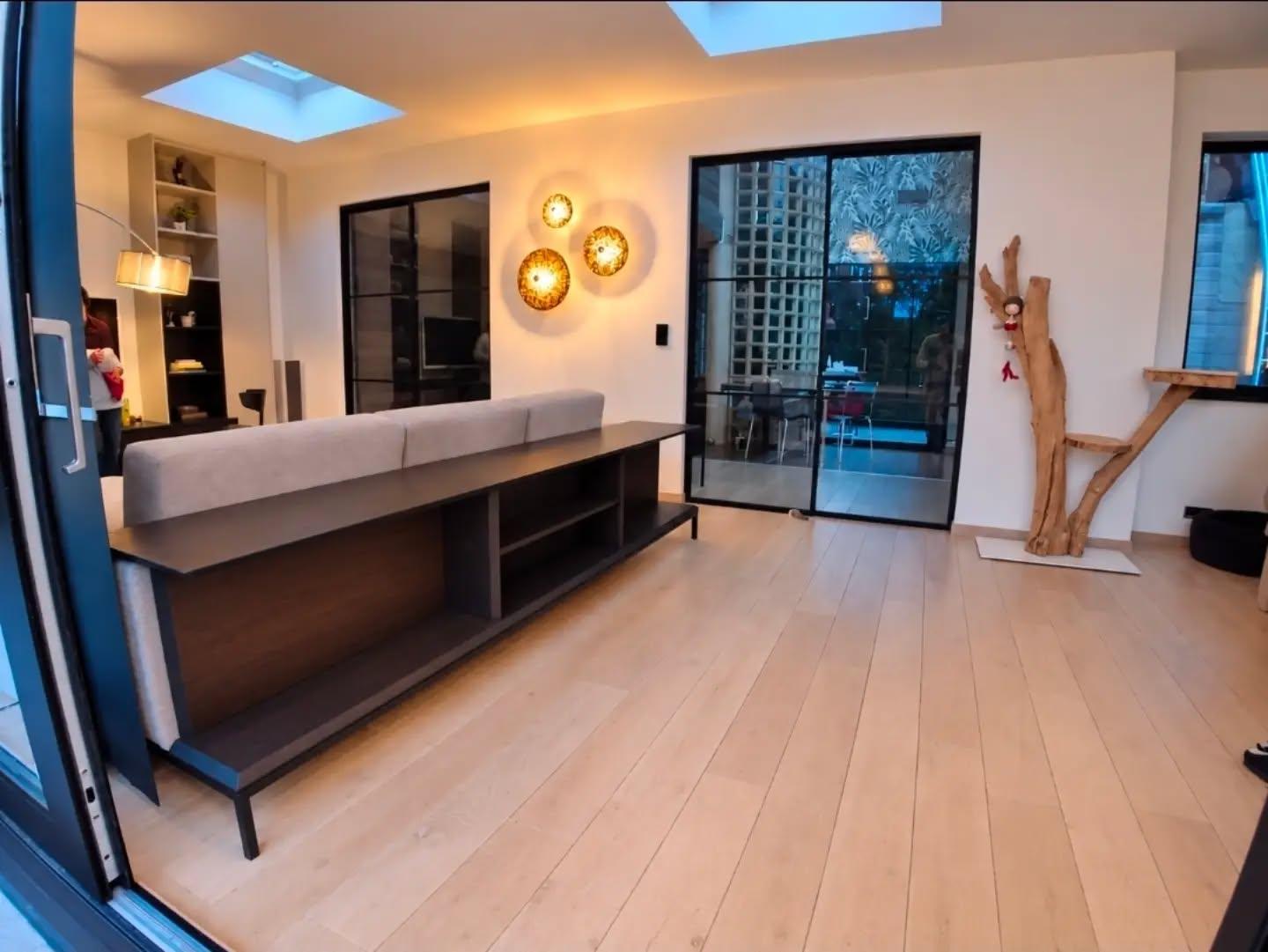 Storage behind the sofa