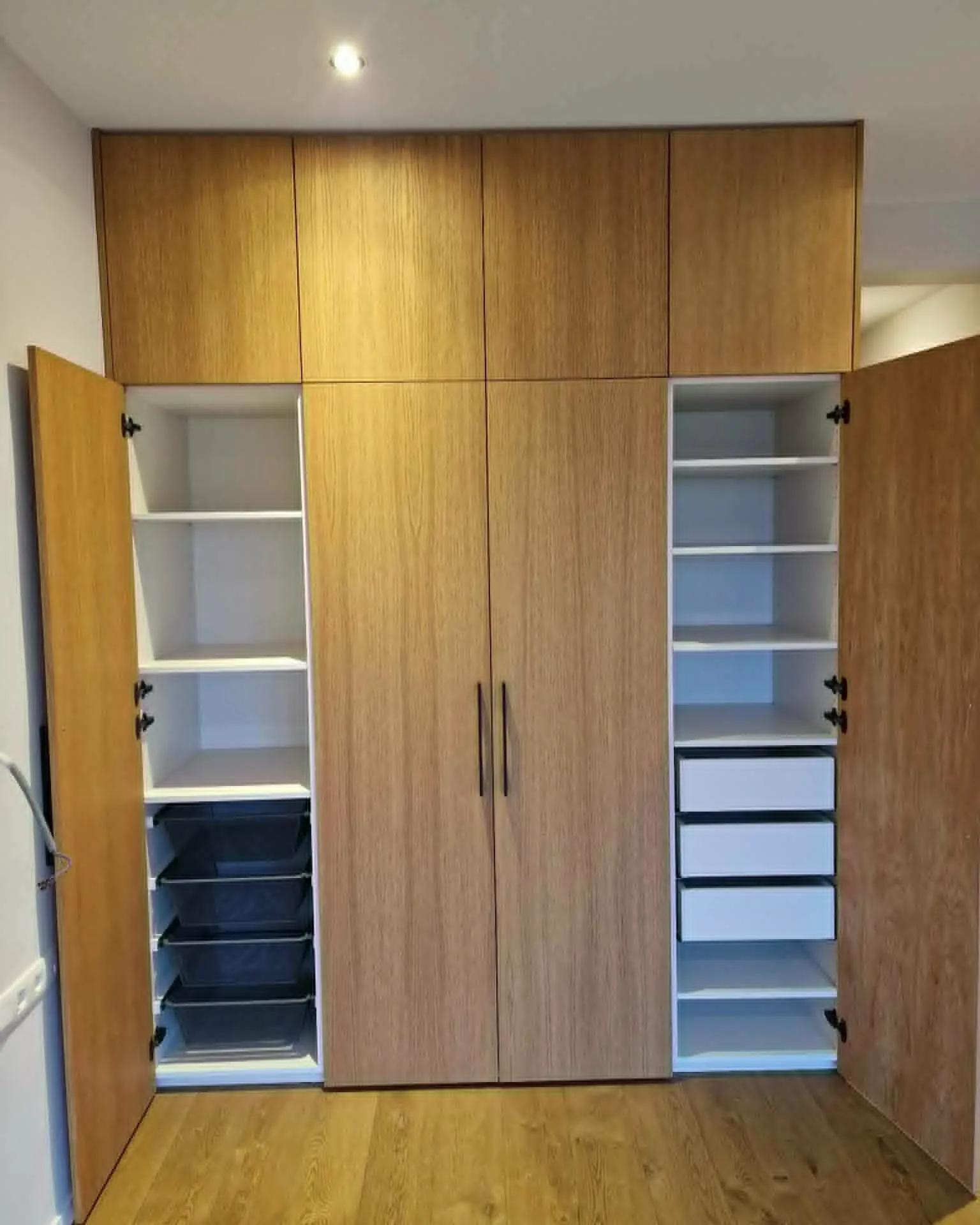 View of internal storage and drawers