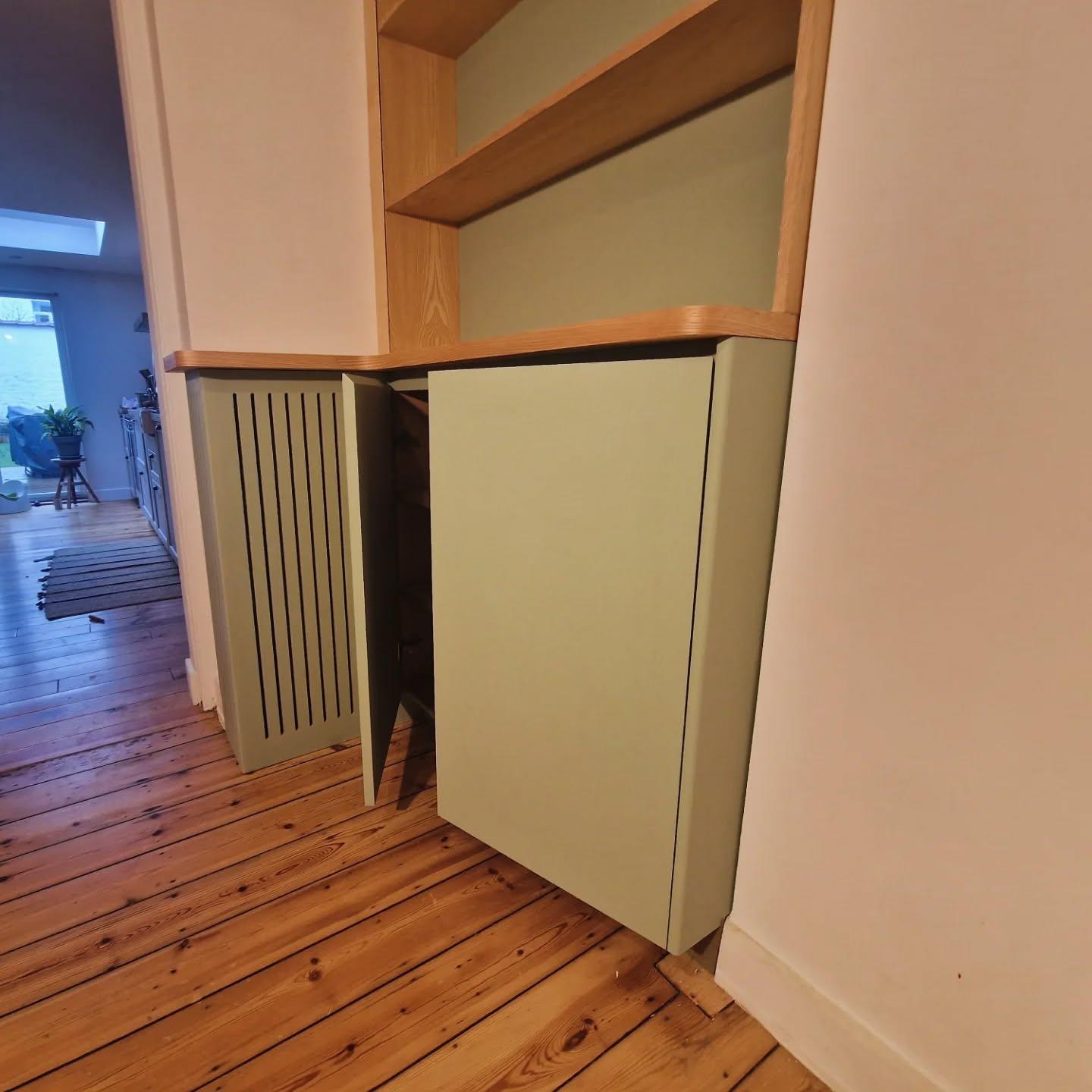 Removable radiator cover and painted furniture